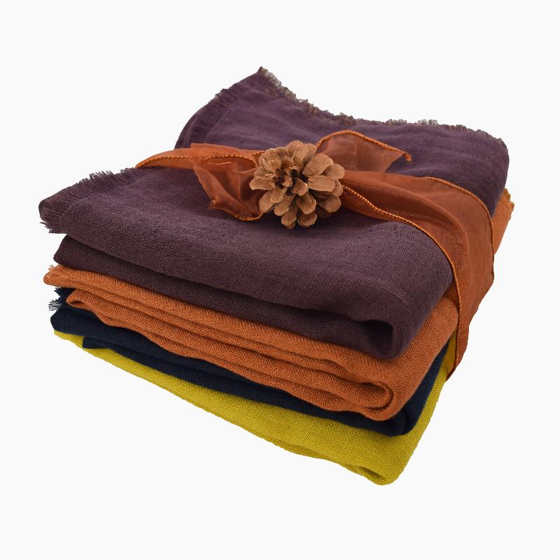 stunning linen wool double gauze fabric thats warm with all the texture of linen- mad in canada by puffin gear