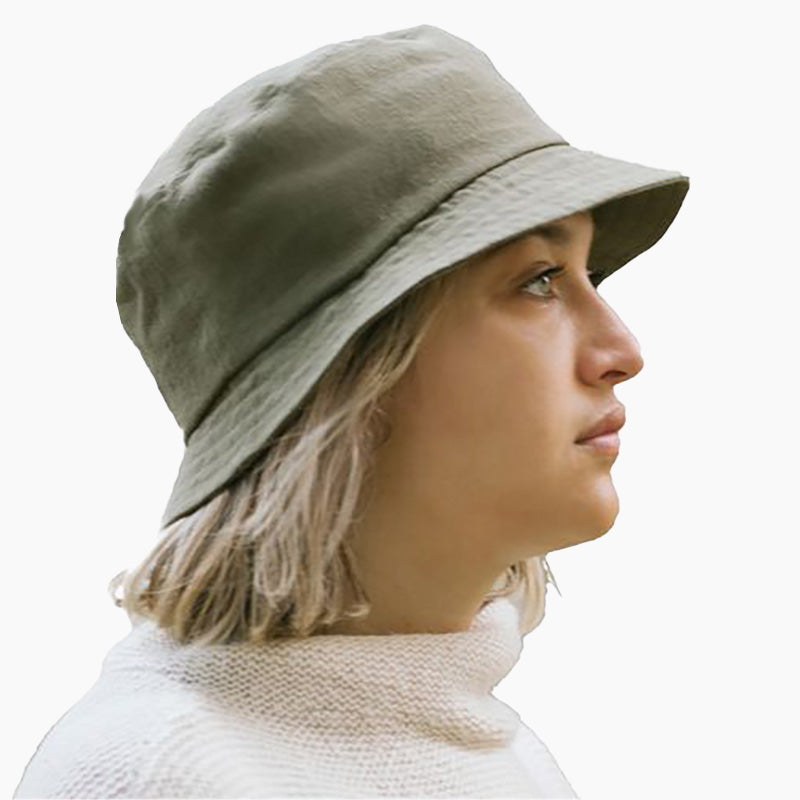 Fall Winter Bucket Hat Harris Tweed Linen Hemp Made in Canada The Orange Room