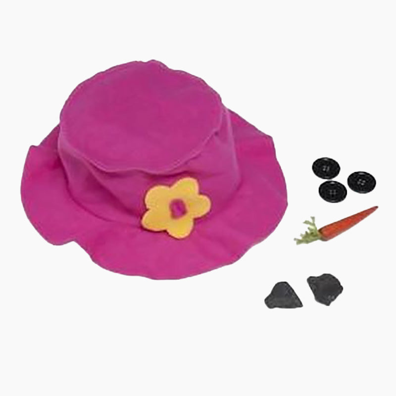 Puffin Gear Snowman Building Kit with Pink Hat-Made in Canada-Snow Day Fun
