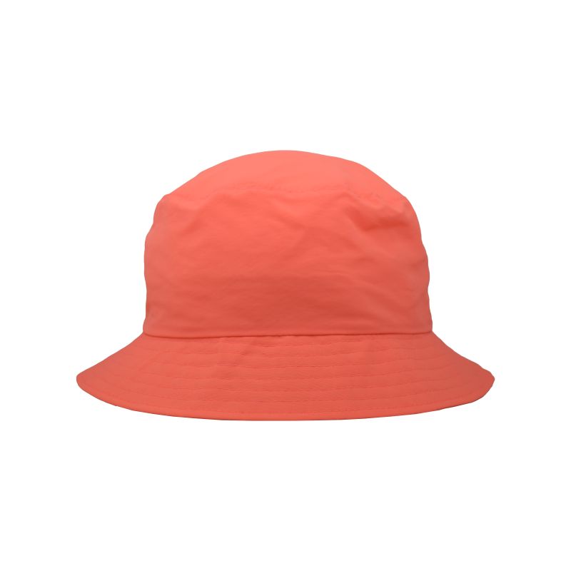 Summer bucket hat in quick dry nylon , rated upf50 sun protection made in canada by puffin gear-Coral