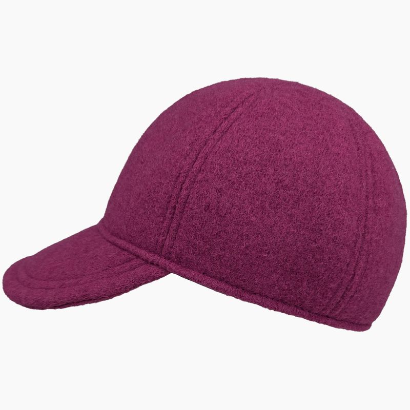 Wool winter ball cap-warm-boiled wool-azalea-made in canada by puffin gear
