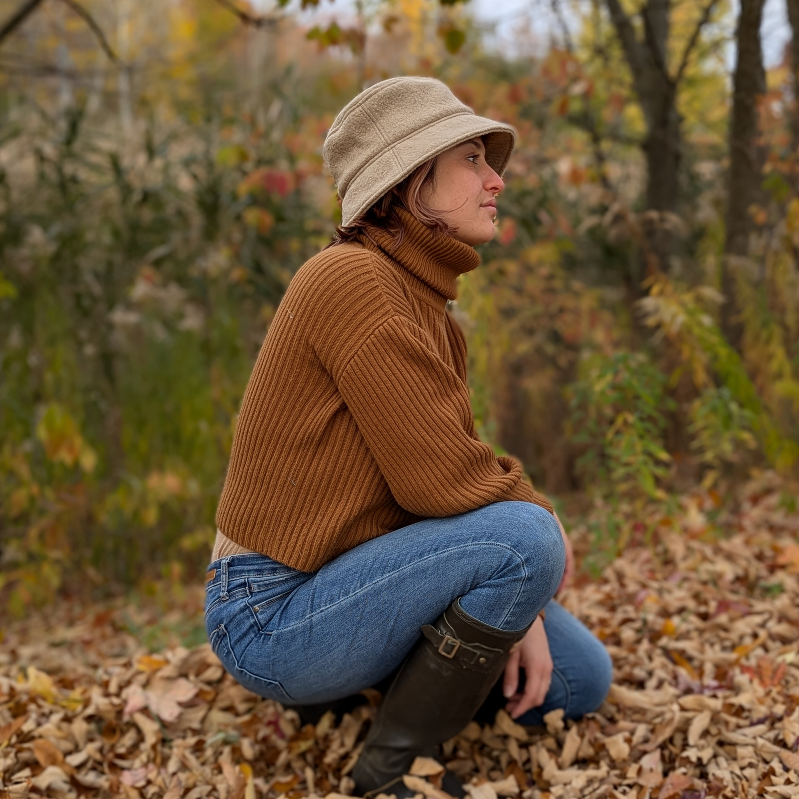Tilburg Boiled Wool Bucket Hat in Range of Colours to Pair with your Favourite Fall Look-Made in Canada by Puffin Gear-Camel