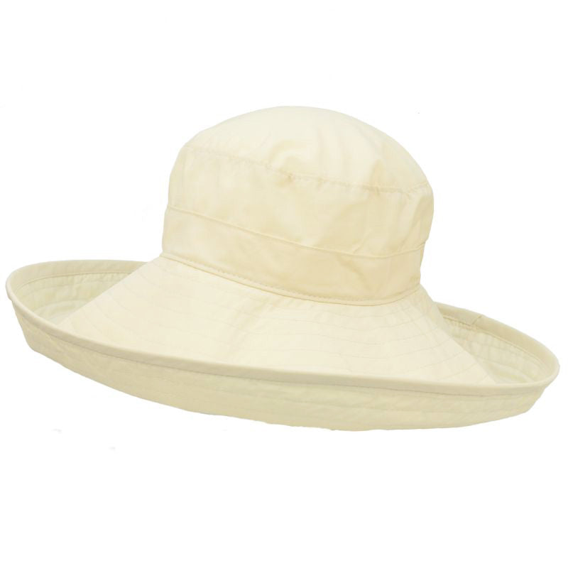 Puffin Gear UPF50 Six Inch Wide Brim Sun Protection Starlet Hat-Made in Canada-Vanilla