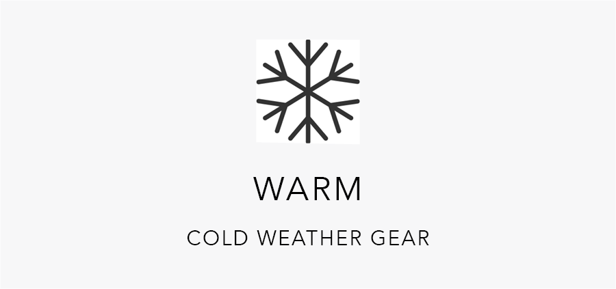 snowflake icon representing warm cold weather gear