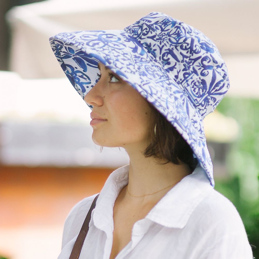 8 Pieces White Frayed Bucket Hat Wide Brim Sun Hat Floppy Cotton
