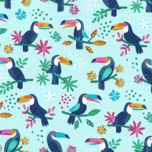 Dear Stella Cotton Print Fabric - Toucan