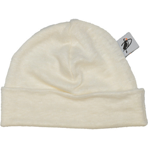Infant Linen Jersey Beanie-Made in Canada-Ivory