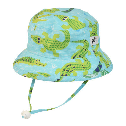 kids sun protection camp hat by Puffin Gear SALE-crocodile