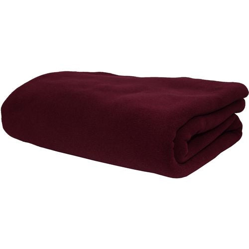 Lightweight warmth you&#39;ll love-this blanket will keep you warm for years  for your bed, your sofa or fireside.  Machine washable, no pill.  fabric made in USA, blanket made in Canada- fabulous gift everyone will love in rich maroon..