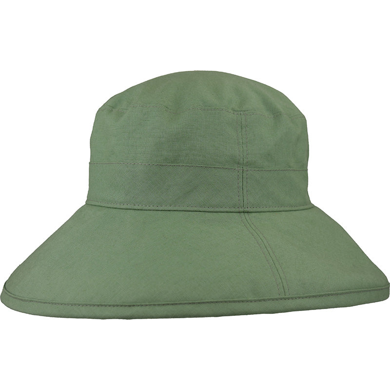 Linen Wide Brim Gardening Hat | UPF50+ Sun Protection | Made
