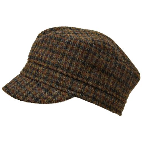 Puffin Gear Harris Tweed Wool Cap-Made in Canada-Moor Check