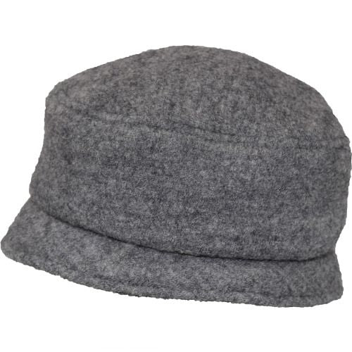 Puffin Gear Tilburg Boiled Wool Stroll Pillbox Hat-Made in Canada-Frost Grey