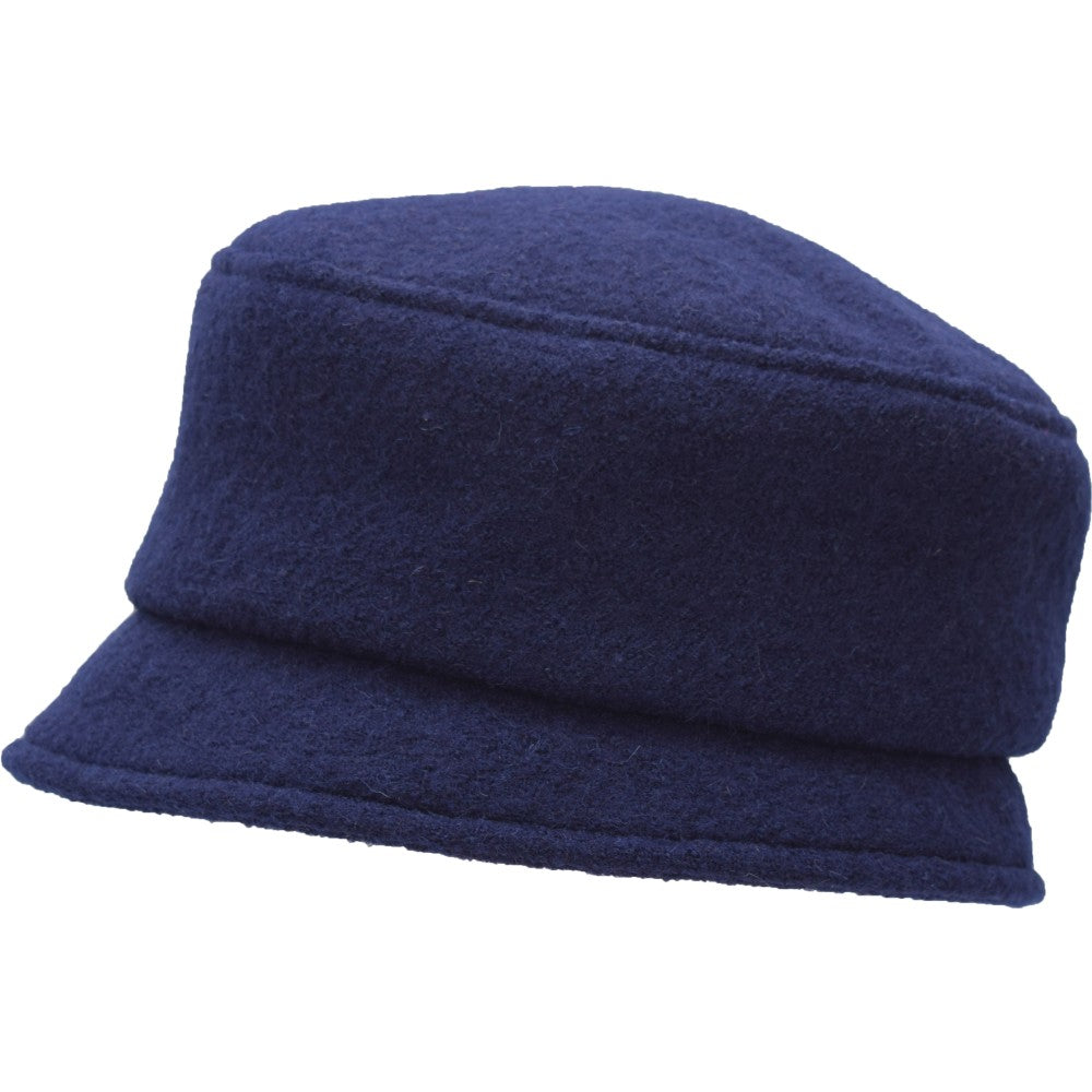 Puffin Gear Tilburg Boiled Wool Stroll Pillbox Hat-Made in Canada-Navy