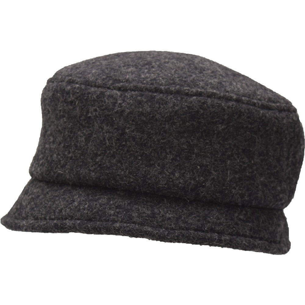 Puffin Gear Tilburg Boiled Wool Stroll Pillbox Hat-Made in Canada-Slate Grey