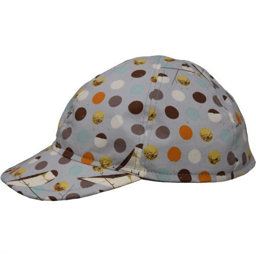 Organic Cotton Double Gauze  Kids Ball Cap-Made in Canada-Charlie Harper Barn Owl Print