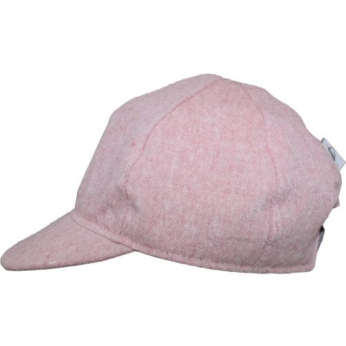 Child and Toddler UPF50+ Linen Ball Cap Made in Canada by Puffin Gear-Berry