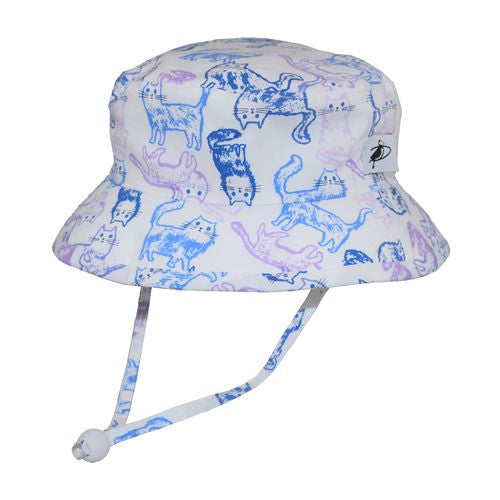 kids sun protection camp hat by Puffin Gear SALE-alley cat
