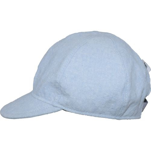 Child and Toddler UPF50+ Linen Ball Cap Made in Canada by Puffin Gear-Faded Denim
