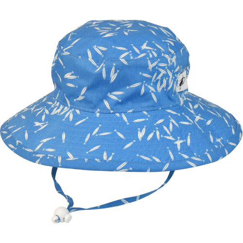 Puffin Gear Organic Cotton UPF50+ Sun Protection Wide Brim Child Sunbaby Hat-Charlie Harper Minnow