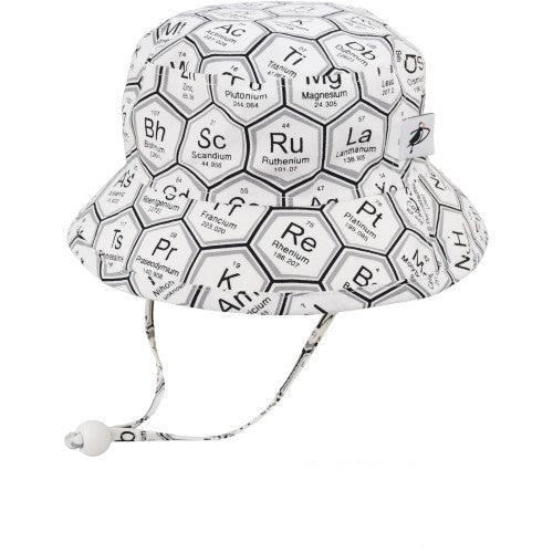 Child Cotton Print Camp Hat with UPF50+ Sun Protection Ratin-Made in Canada-SALE-I Love Sciende-Periodic Table