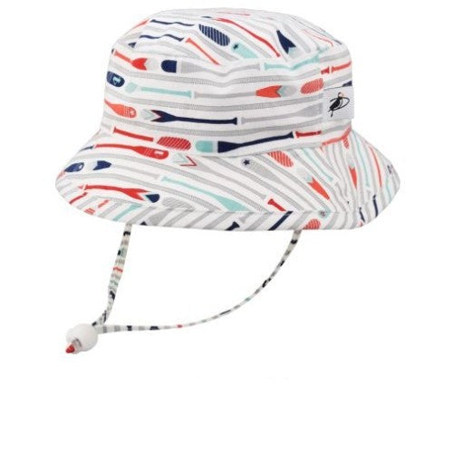 Child Cotton Print Camp Hat with UPF50+ Sun Protection Ratin-Made in Canada-SALE-Paddles