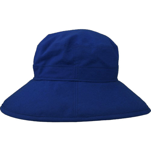 Clothesline Linen Wide Brim Garden Hat with UPF50 Sun Protection Rating-Made in Canada by Puffin Gear-Royal Blue