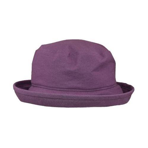 Puffin Gear Clothesline Linen UPF50 Sun Protection Slouch Hat-Made in Canada-Plum