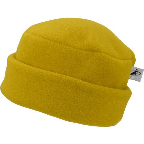 Puffin Gear Polartec Classic 200 Series Fleece Cuffed Pillbox Hat-Made in Canada-Chartreuse