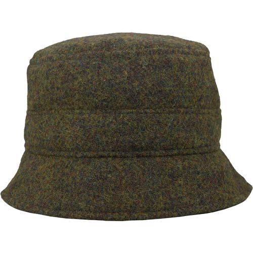 Harris Tweed Bucket Hat-Made in Canada by puffin Gear-Moss Heather