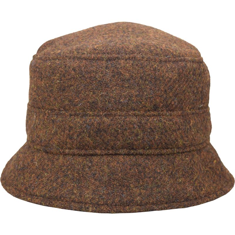Harris Tweed Bucket Hat-Made in Canada by puffin Gear-Copper Heather