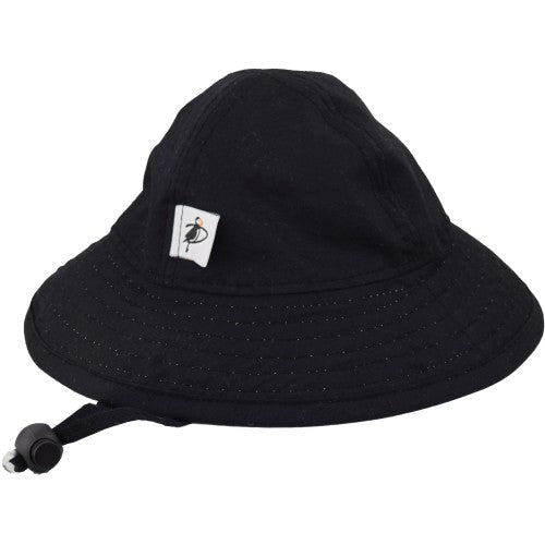 Puffin Gear Infant Organic Cotton UPF50+ Sun Protection Sunbeam Hat-Black