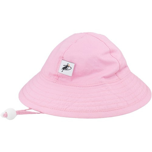 Puffin Gear Infant Organic Cotton UPF50+ Sun Protection Sunbeam Hat-Pink