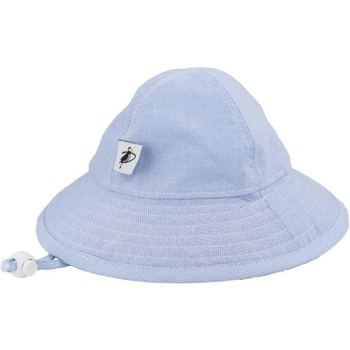 Puffin Gear Oxford Cotton UPF50+ Sun Protection Sunbeam Hat-Blue