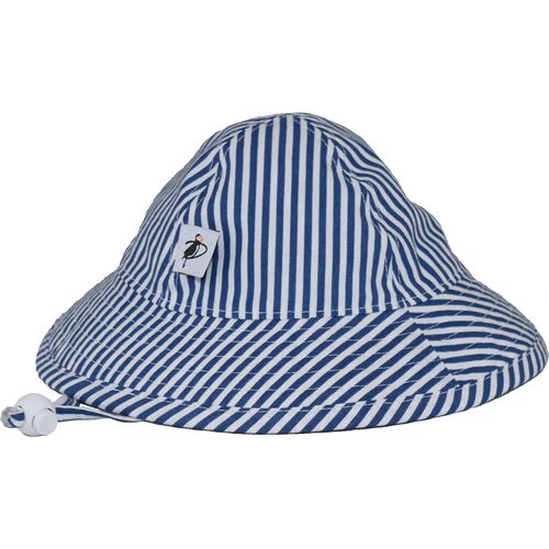 Puffin Gear Infant Cotton UPF50+ Sun Protection Sunbeam Hat-Natty Blue Stripe