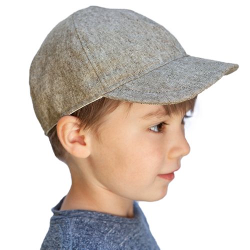 Puffin Gear Kids Linen Ball Cap-Olive-Made in Canada