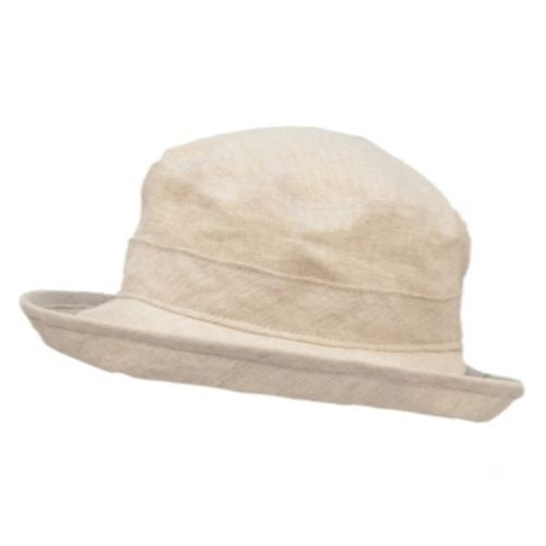Puffin Gear Linen Chambray UPF50+ Sun Protection Bowler Hat-Made in Canada-Natural