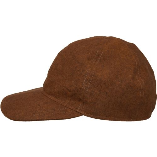 Linen Canvas Ball Cap with UPF50+ Excellent Sun Protection Built In-Peak Shades Eyes and Face-Great Casual Cap-Made in Canada by Puffin Gear-Copper