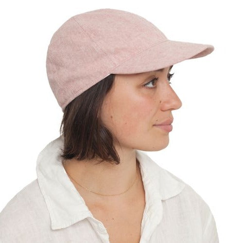Puffin Gear Linen Canvas UPF50 Sun Protection Ball Cap-Made in Canada-Berry