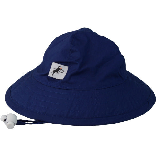 Puffin Gear Infant Organic Cotton UPF50+ Sun Protection Sunbeam Hat-Navy