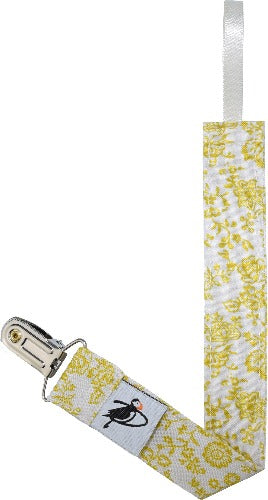 Infant Baby Toddler Pacifier Clip SALE-Made in Canada-Liberty of London Gold Trellis Vine