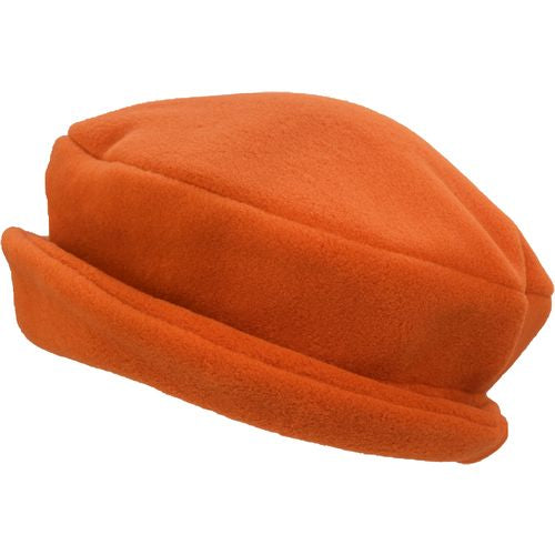 Puffin Gear Polartec Classic 200 Series Fleece Rolled Brim Hat-Made in Canada-Orange Peel