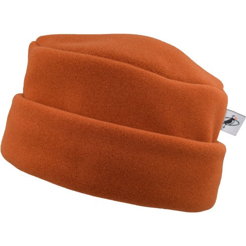 Puffin Gear Polartec Classic 300 Series Fleece Cuffed Pillbox Hat-Made In Canada-Harvest Orange