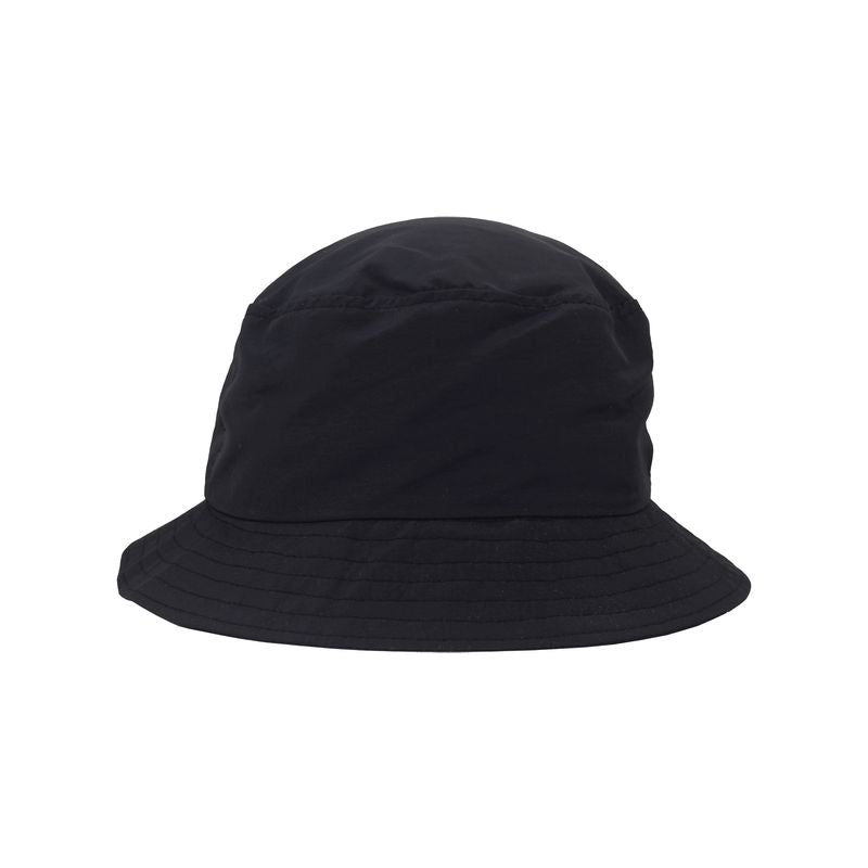 Quick Dry Solar Nylon Bucket Hat perfect for hot days-rated UPF50+ sun protection-made in Canada by puffin gear - black sun hat