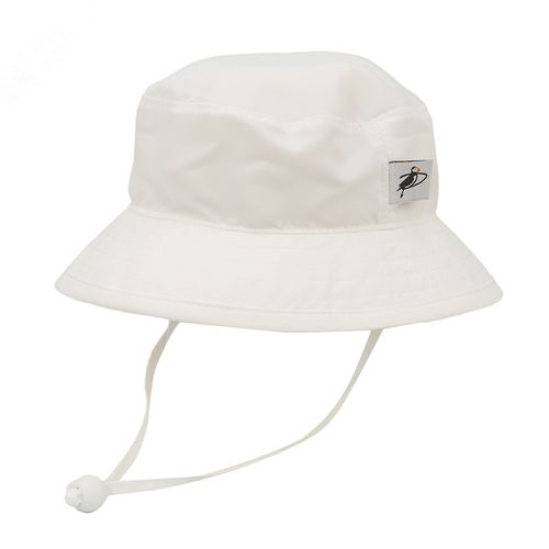 Puffin Gear Solar Nylon Camp Hat White - Size 2-5 Years