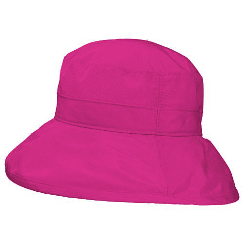Solar Nylon Wide Brim Afternoon Hat with UPF50 Sun Protection Built In, Lightweight and quick drying-Made in Canada by puffin Gear-Azalea