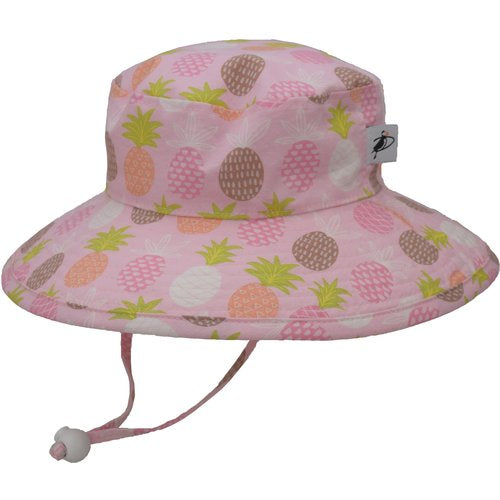 Puffin Gear UPF50 Sun Protection Kids Wide Brim Sunbaby Hat-SALE-pineapple