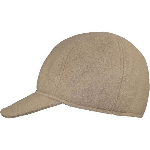 Tilburg Boiled Wool Ball Cap-Made in Canada-Camel