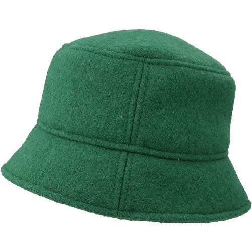 Puffin Gear Tilburg Boiled Wool Crusher Hat with Internal Fleece Ear Snug-Made in Canada for Cold Weather-Kelly Green