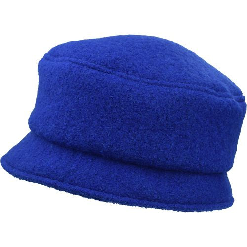 Puffin Gear Tilburg Boiled Wool Stroll Pillbox Hat-Made in Canada-Royal Blue