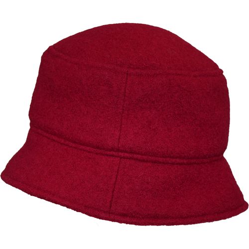 Tilburg Wool Crusher Hat with Ear Snug Cover-Made in Canada by Puffin Gear-Cranberry